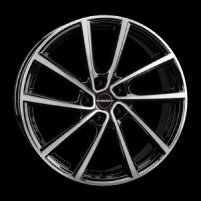 Borbet Borbet V 7x19 5x114,3 ML 66,1 black polished glossy